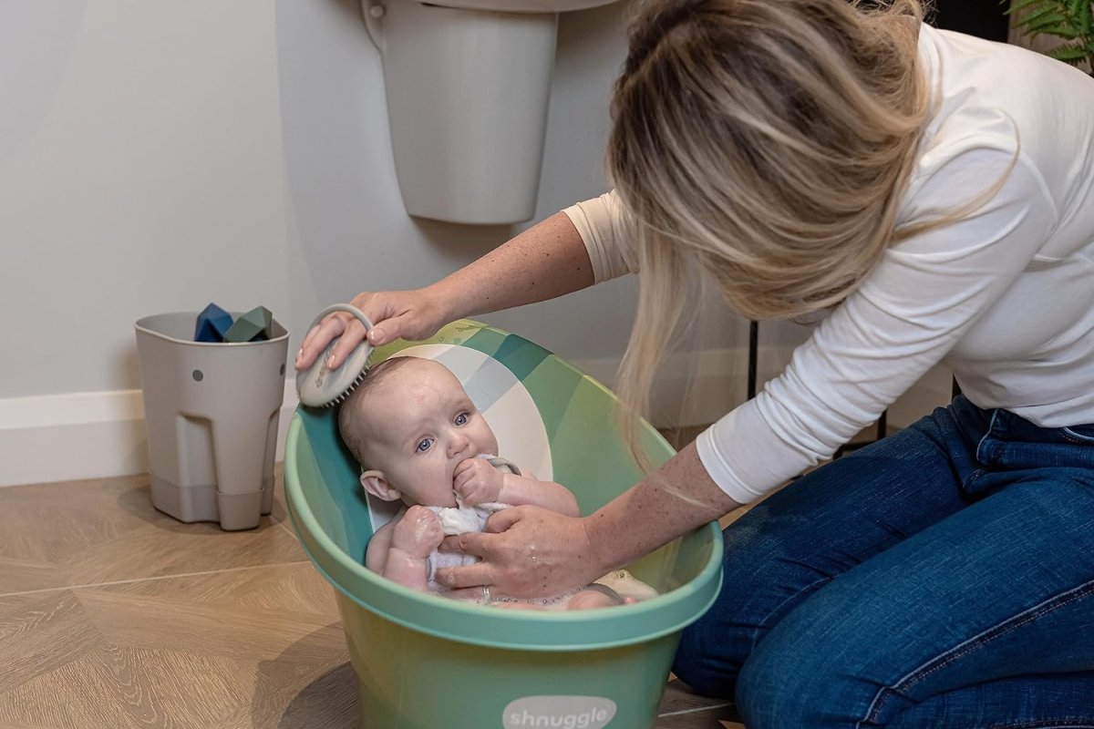 SHNUGGLE – BANHEIRA ERGONÓMICA PARA BEBÉS EUCALYPTUS - Image 4