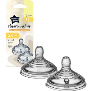 TOMMEE TIPPEE – CONJUNTO 2 Tetinas Closer to Nature Fluxo Médio (3M+)