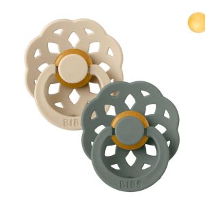 CHUPETAS BIBS BOHEME ROUND COLOURS VANILLA/PINE