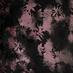 Veludo com estampado floral