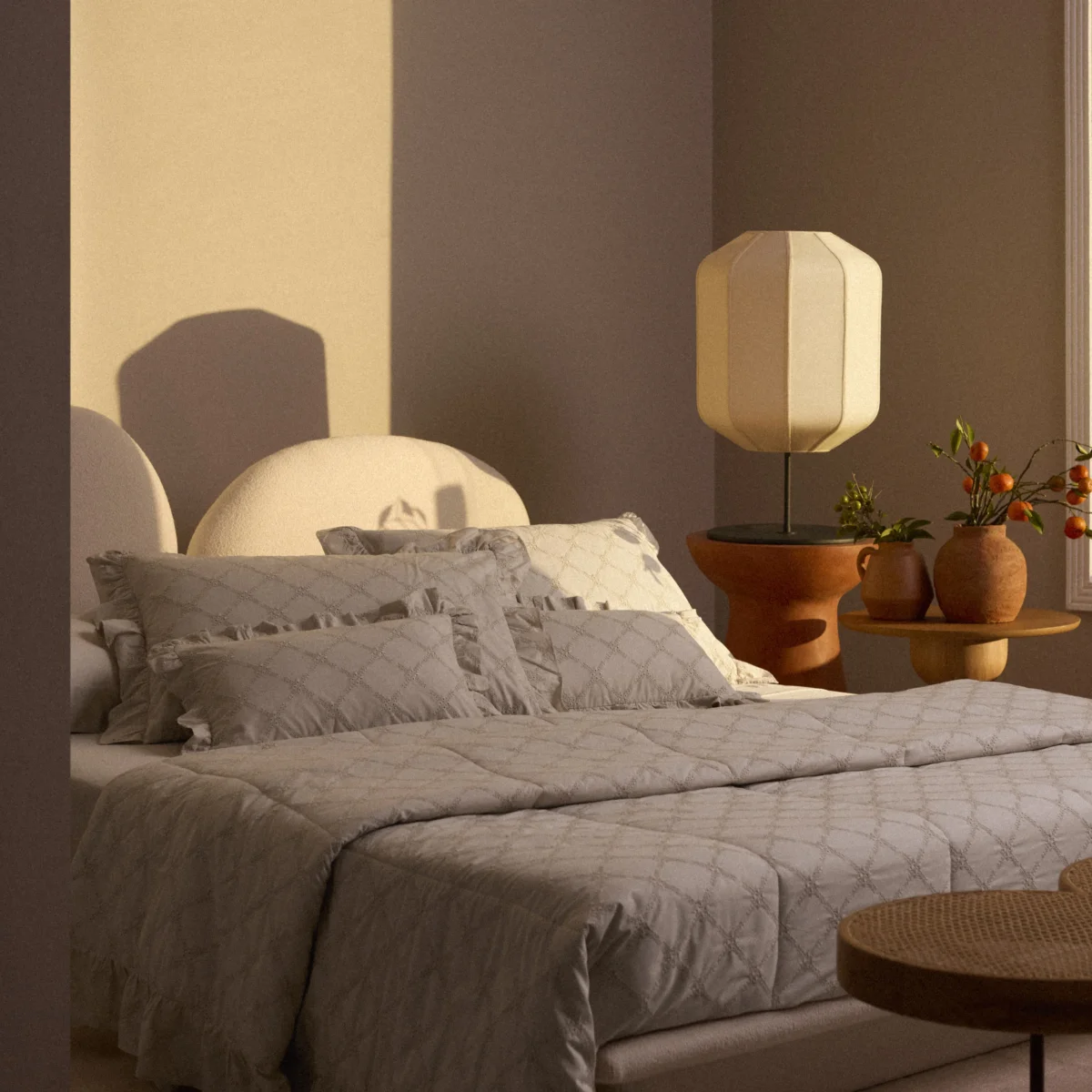 Almofada Rinzeira Buddemeyer Luxus Ivory 100% Algodão Bege Duna 30x50cm - Image 2