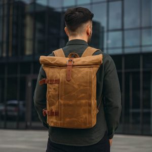 Mochila BP 120 Notebook 15.6" em Lona e Couro