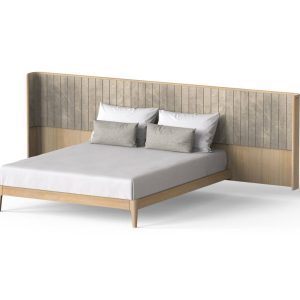 Cama Casal Cabeceira C/ Painel Lateral Chloe 102.206.302 – Portukahf