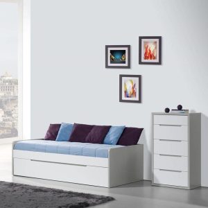 Quarto Estúdio Viena Cinza/Branco