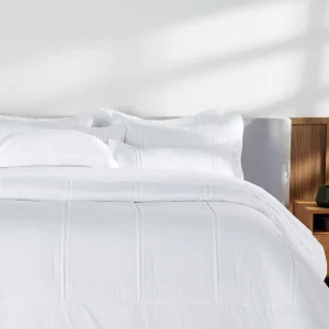Jogo de Cama King Trussardi Naxos 400 Fios 100% Algodão Branco 2,80x2,80m