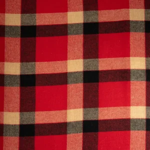 Tweed xadrez vermelho de alto risco