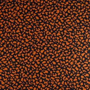 viscose com padrão leopardo laranja