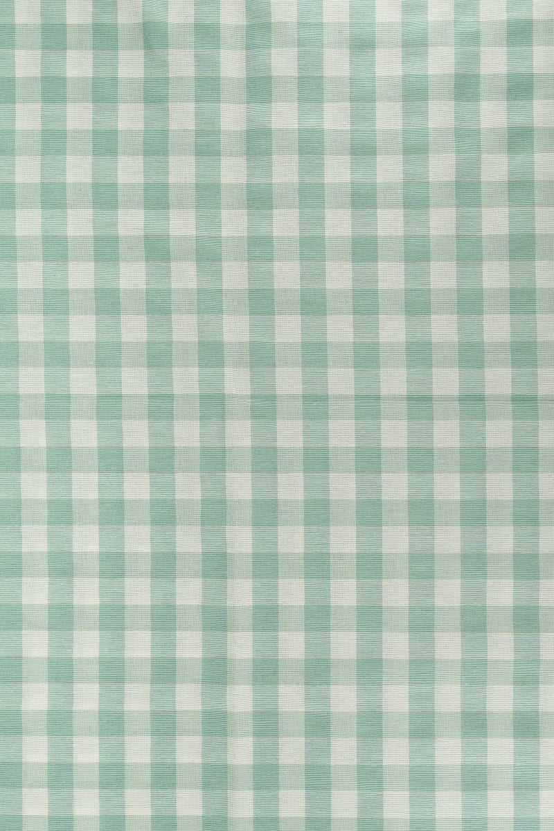 Vichy xadrez verde-pastel