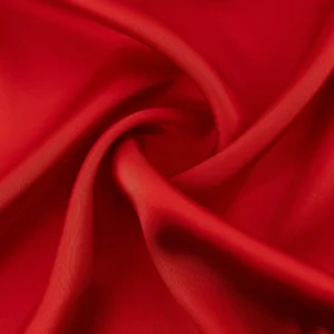 Cetim de blusa liso vermelho vivo