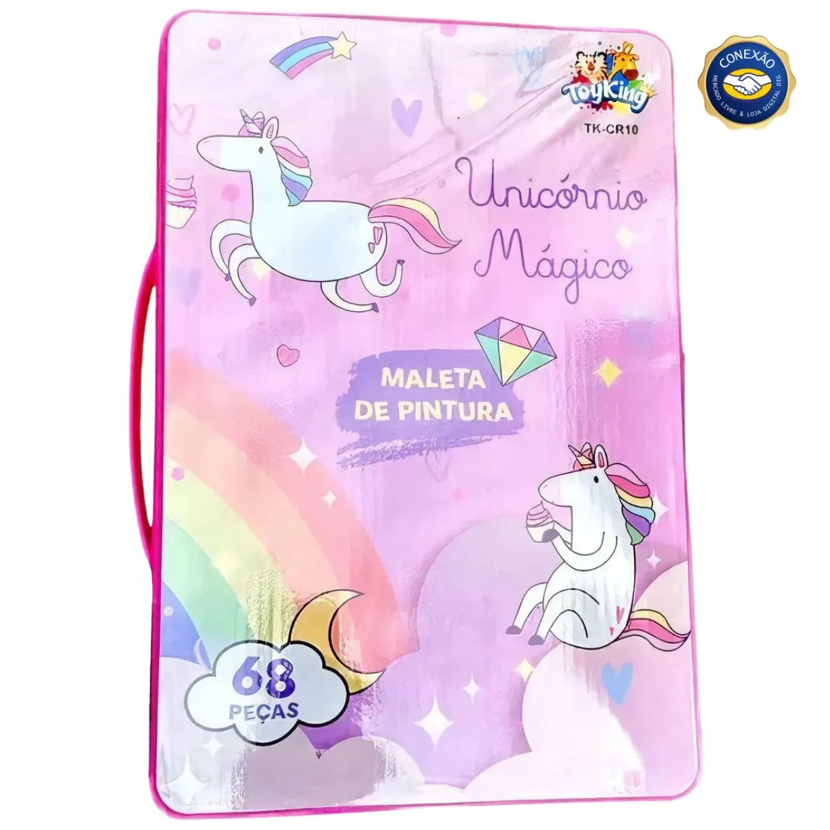 Ninho Boy – Maleta de Pintura Infantil (68 peças, Cores Unicórnio) | Estojo Escolar | Canetinha - Image 7