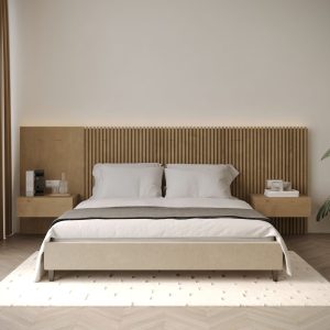 Cama Casal Olden com mesas cabeceira