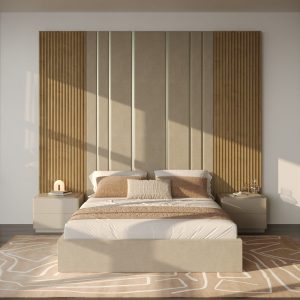 Cama Casal Oslo com mesas cabeceira