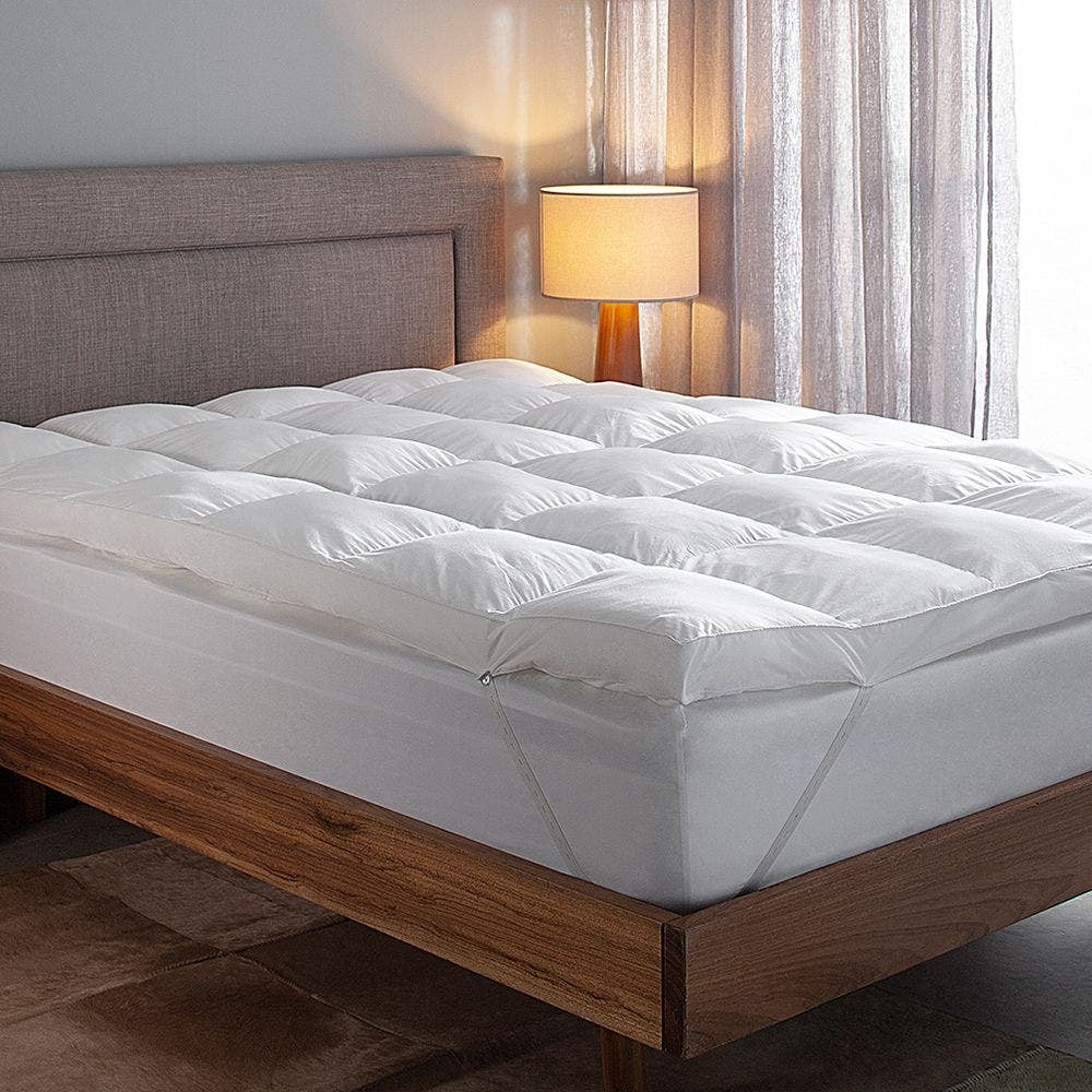 Pillow Top Buddemeyer Vision Fill Gold Super King 193x203x7cm Branco