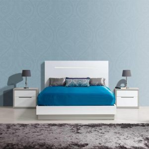 Quarto Casal Viena cinza/branco