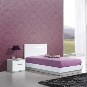 Quarto Individual Viena cinza/branco