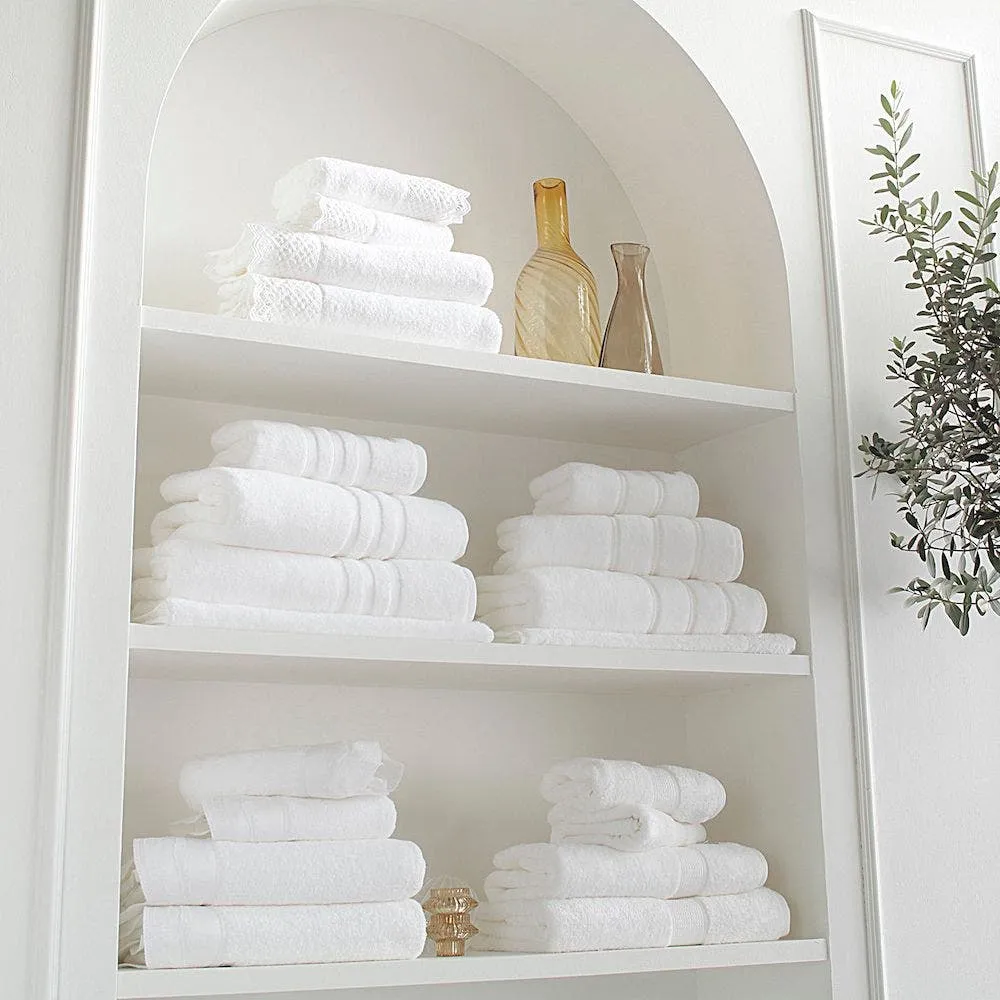 Toalha de Lavabo Buddemeyer Luxus Hotel New York Dual Air 100% Algodão Branco 30x50cm - Image 4