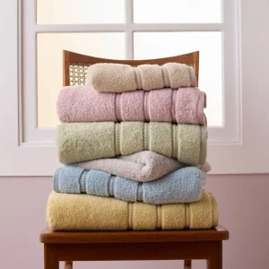 Toalha de Lavabo Buddemeyer Luxus Baby Skin Air 100% Algodão Cinza 30x50cm