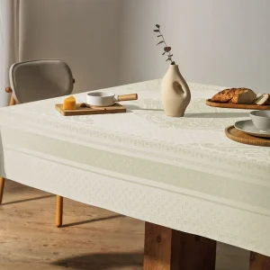 Toalha de Mesa Retangular 8 Lugares Karsten Lesier Off-White 1,80m x 2,70m