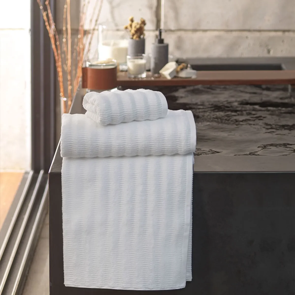 Toalha de Lavabo Altenburg Haus Zero Twist Branco (30cm x 50cm) - Image 3