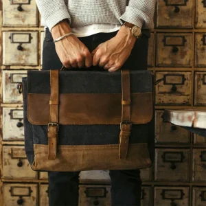 Bolsa Carteiro BP 108 em Lona e Couro