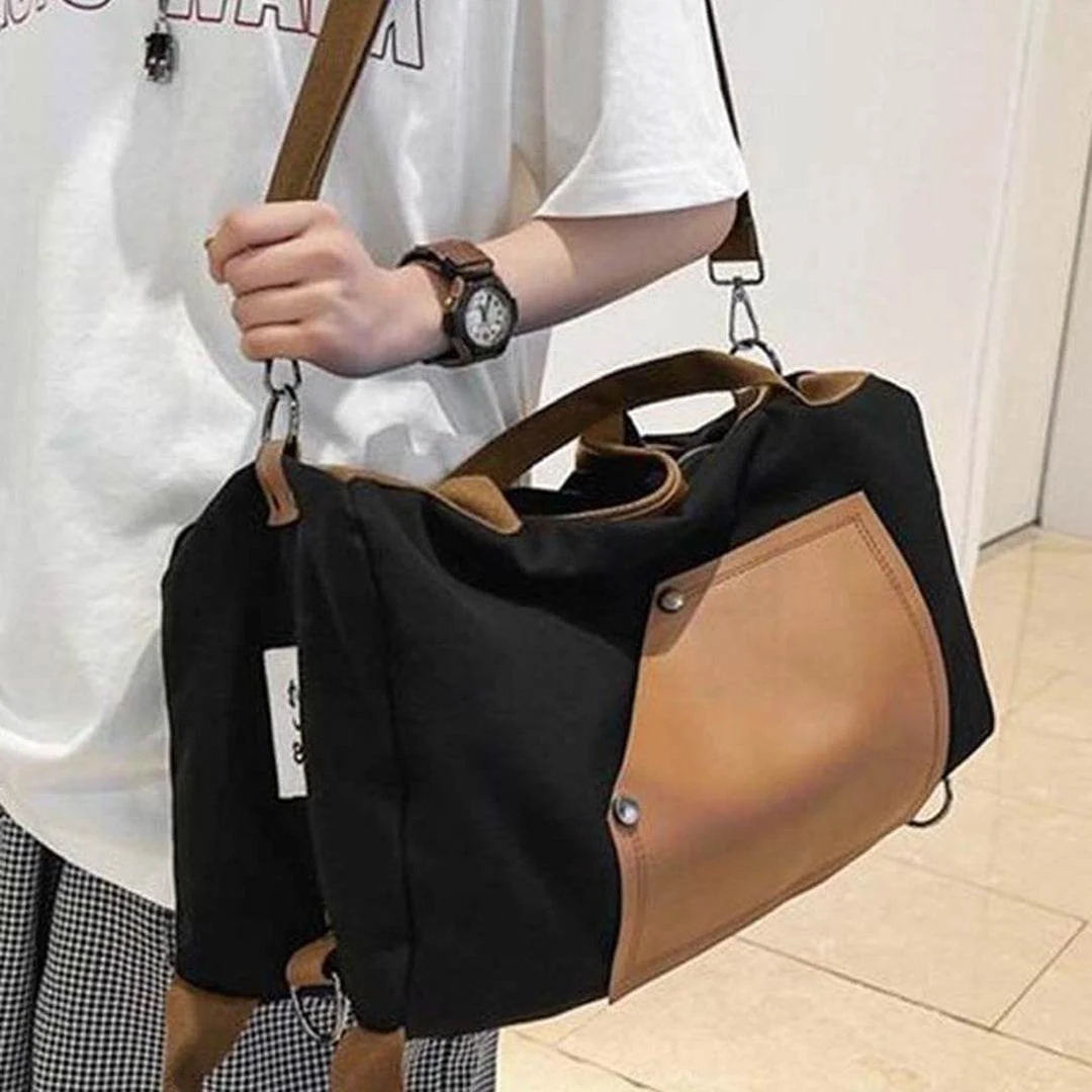Bolsa de Viagem BP 607 Compacta em Lona + Couro - Image 5