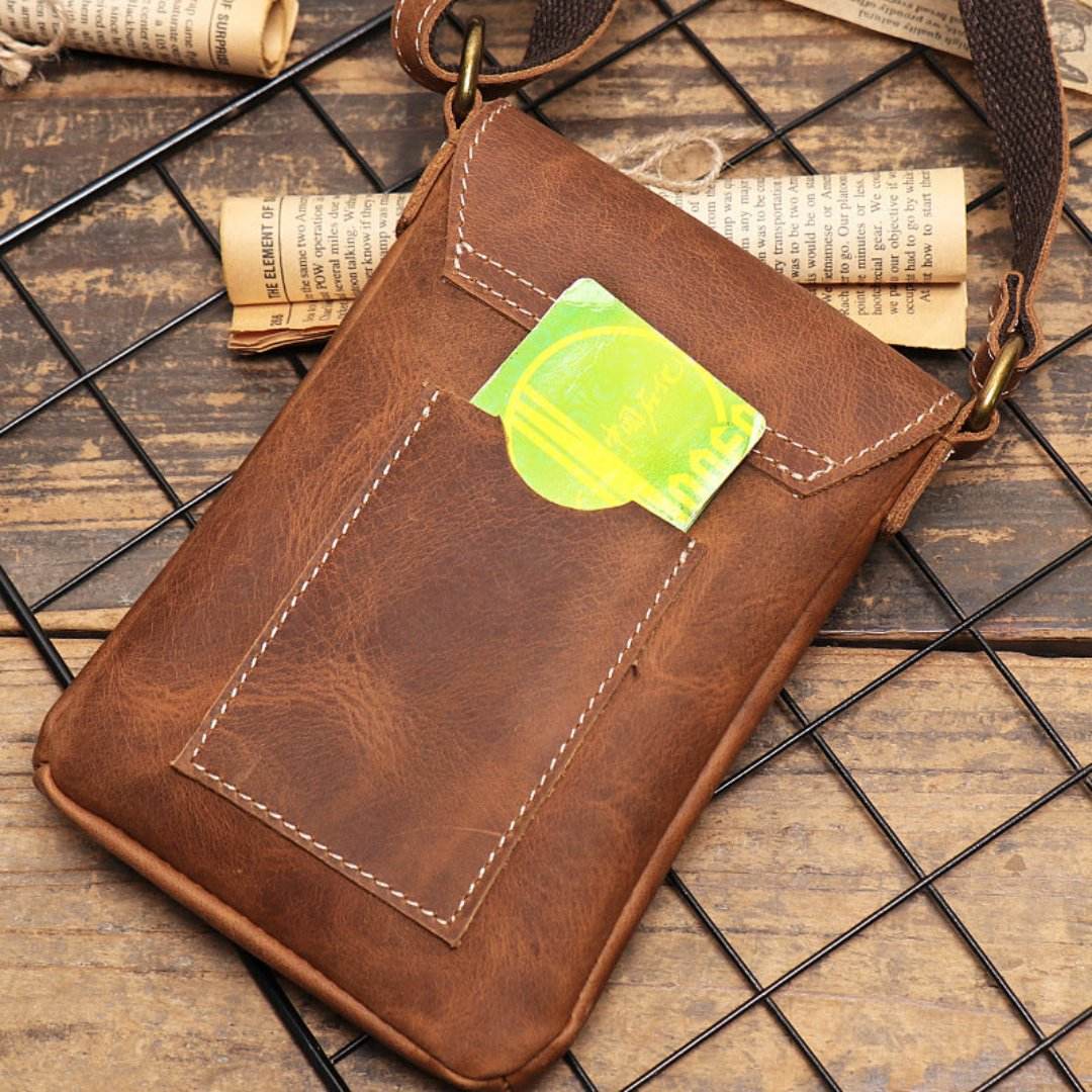 Crossbody BP 802 Compacta Couro Legítimo Design Slim - Image 7