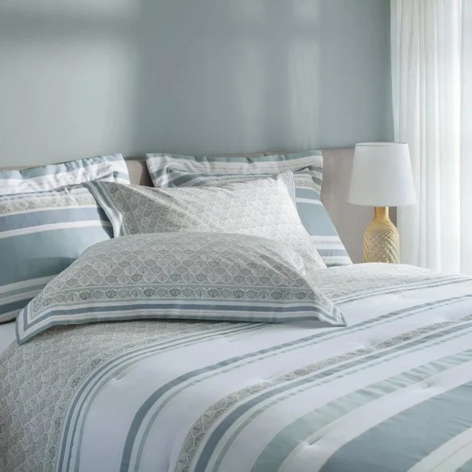 Jogo de Cama Bud Vision Lanvin Cetim 300 Fios 100% Algodão Super King Estampado