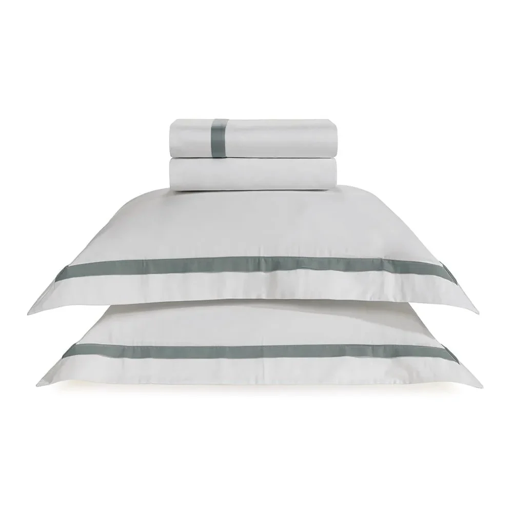 SUPER FRONHA VERCELLI COR 1 BRANCOAZUL MARE 50x90cm TRUSSARDI 300 FIOS - Image 5