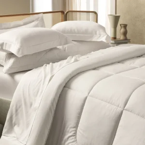 Colcha Bossa 3 Peças 300 Fios 320 x 280cm Super King Branco