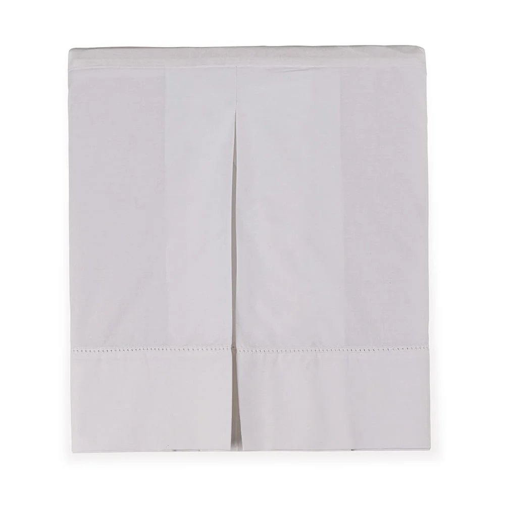 Saia para Cama Box Casal 100% Algodão Tullia Branco/Branco percal 200 fios 100% algodão Trussardi - Image 3