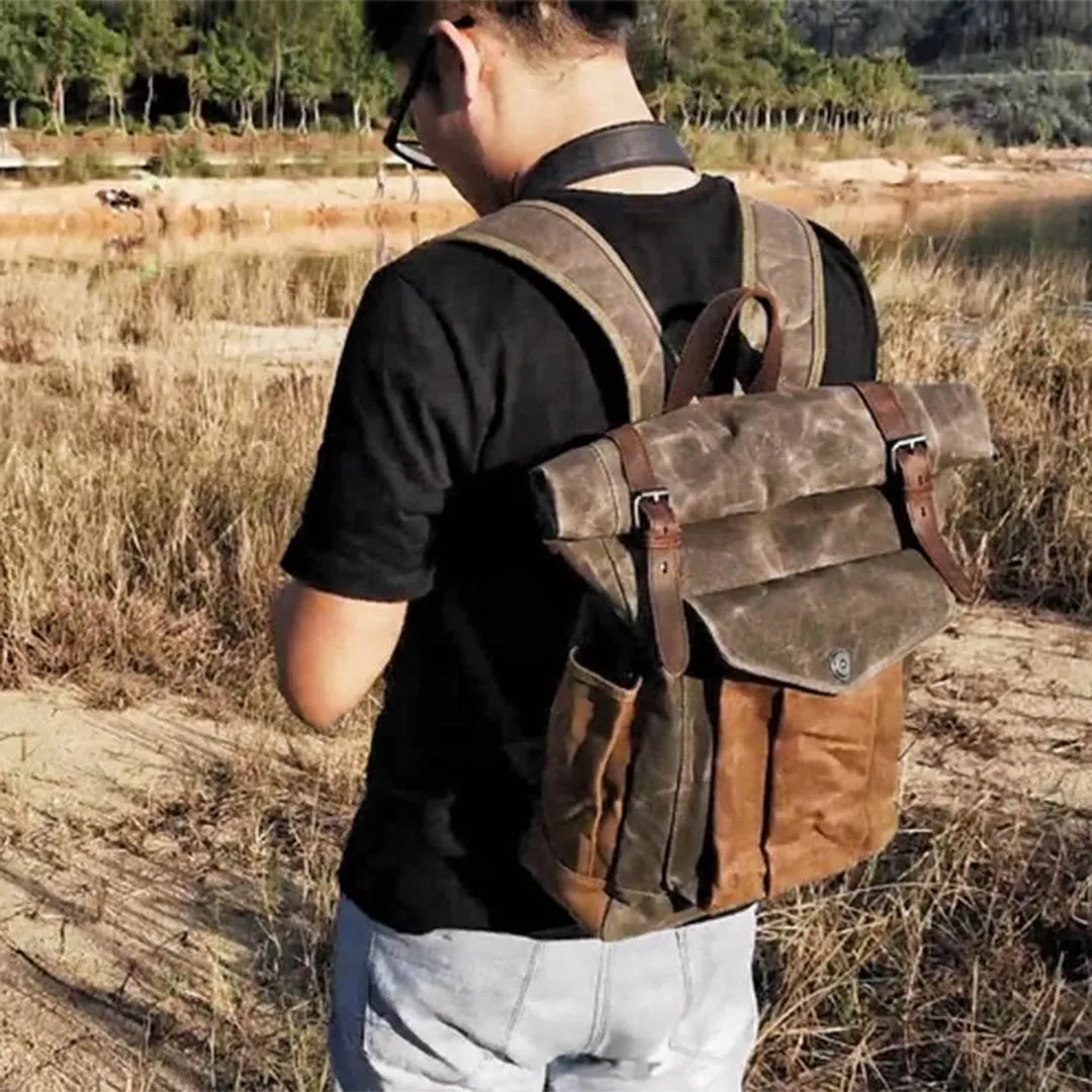 Mochila BP 100 Notebook 15.6" em Lona e Couro
