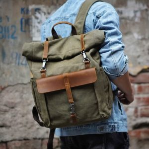 Mochila BP 116 Notebook 15.6" em Lona e Couro